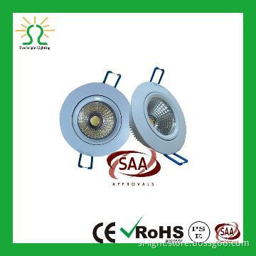 SAA , hot sale, super quality  COB LED ceiling down light 12w